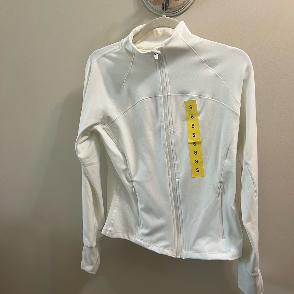 Jockey Off White Full Zip-Front Utility Jacket Size S/P New With Tag